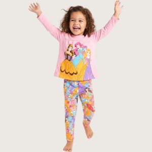 Barbie Three Girls Full Sleeves Pajama Set KHAFIF - Pink