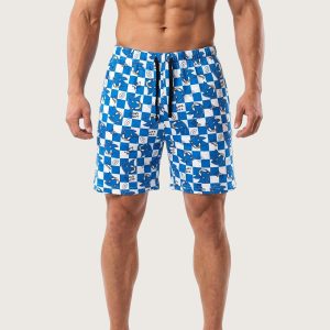 Sonic Speed Men's Cotton Shorts - Blue White