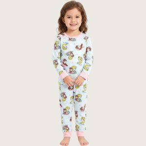 Frozen Princess Girls Full Sleeves Pajama Set KHAFIF - Sky Blue
