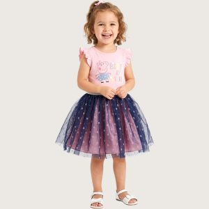 Peppa Best Day Girls Dress - Pink