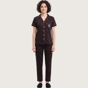 VS Love Ladies Pajama Set - Black