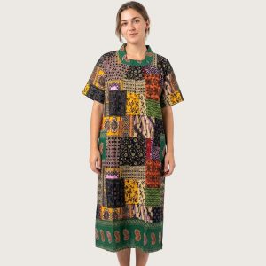 Assorted Designs Ladies Cotton Dress/Midi - Multicolor