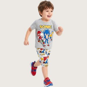 Sonic Speed Boys Bermuda Set - Grey