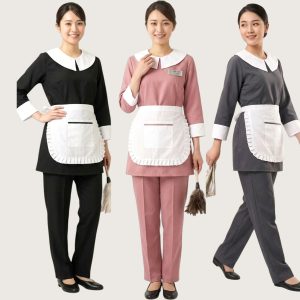Doll Uniforms Maid Kreb Qasir يونيفورم كريب - Blue Black Grey