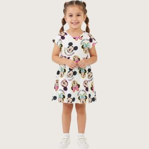 Mickey Mouse Girls Nafnuf - White