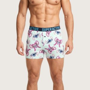 Stitch Angel Men's Boxer (XXL) - Blue