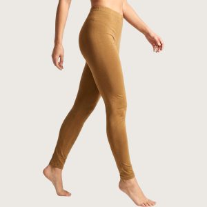 Plain Ladies Leggings - Golden Brown
