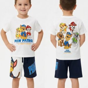 Paw Petrol Team Zara boys short set - White