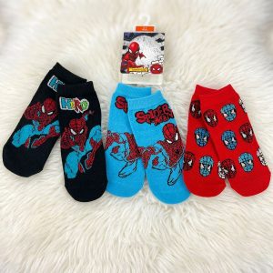 Spiderman Kids Socks 3 Pcs Set - Multicolor