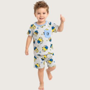 Minions Banana Boys Shorts Set - Grey