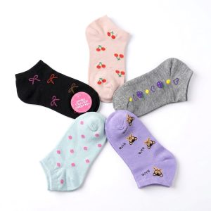 Designs Adult Socks 5 Pcs Set ANKLE CUT - Multicolor