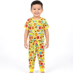 SpongeBob Boys Half Sleeves Pajama Set - Yellow