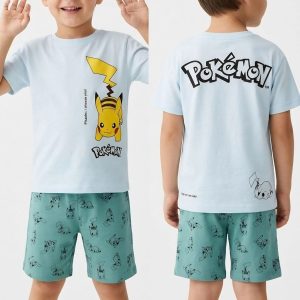 Pikachoo Zara boys short set - Blue