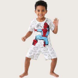 Spiderman Boys Shorts Set MCHAKKY - White