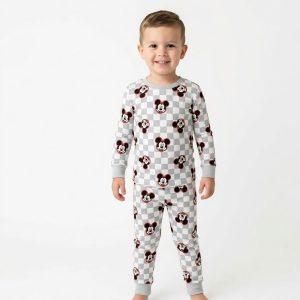 Mickey Square Boys cotton full sleeve pajama set - Gray