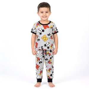 Dance Mickey Boys Half Sleeves Pajama Set - Grey