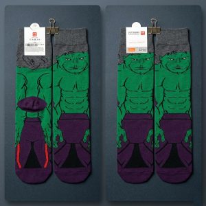 Hulk Adult Socks 1 Set (LONG) - Grey