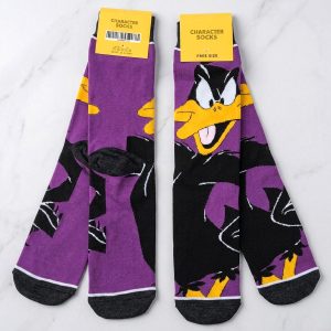 Looney Tunes Duck Adult Socks 1 Set (LONG) - Purple