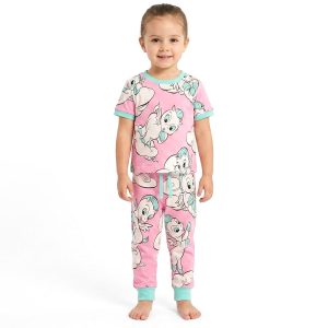 Pony Girls Half Sleeves Pajama Set - Pink