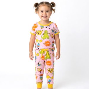 Rugrats Girls Half Sleeves Pajama Set - Pink