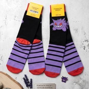 Gengar Adult Socks 1 Set (LONG) - Black