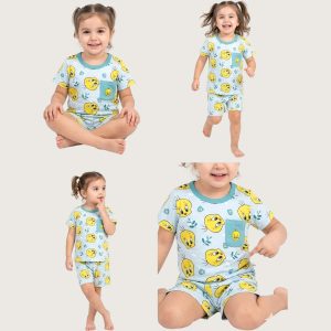 Tweety Girls Shorts Set - Blue