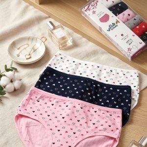 Love Ladies Underwear (6 Pcs Pack)- Multicolor