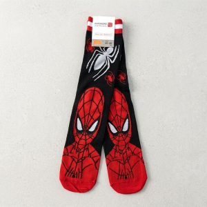 Spiderman Adult Socks 1 Set (LONG) - Red Black