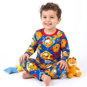 Garfield Boys Full Sleeves Pajama Set KHAFIF - Blue