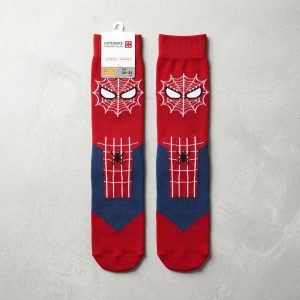 Spiderman Web Adult Socks 1 Set (LONG) - Red