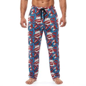 Spiderman Comics Men's Cotton Pant - Red Blue