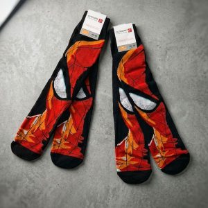 Spiderman Adult Socks 1 Set (LONG) - Black