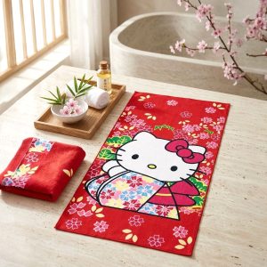 Kitty Kids Bath Towel - Red