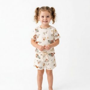 Pooh and Team Girls Shorts Set - White