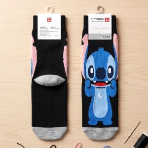 Stitch Adult Socks 1 Set (LONG) - Black