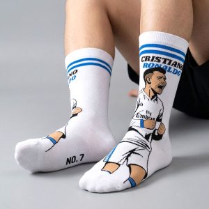 Cristiano Ronaldo Adult Socks 1 Set (LONG) - White