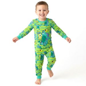 Aliens Boys Full Sleeves Khafif Pajama Set MCHAKKY - Green
