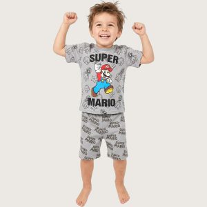 Mario Boys Shorts Set MCHAKKY - Grey