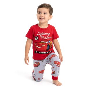 Lightning McQueen Boys Half Sleeves Pajama Set - Red