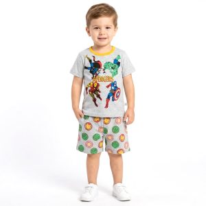 Avengers Boys Shorts Set - Grey