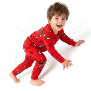 Amazing Boys Full Sleeves Pajama Set MCHAKKY - Red