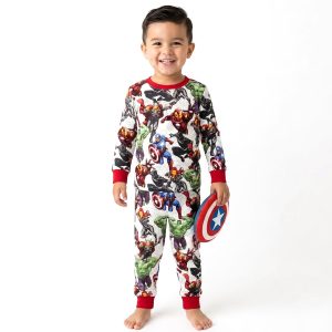 Superhero Boys Full Sleeves Pajama Set MCHAKKY - White