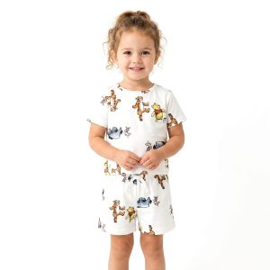 Winnie Home Girls Shorts Set - White