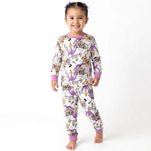 The Flintstones Girls Full Sleeves Pajama Set MCHAKKY - White