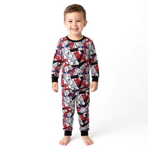 Spiderman Boys Full Sleeves Pajama Set MCHAKKY - Grey