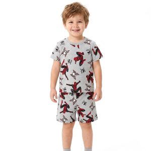 Spiderman Matrix Boys Shorts Set - Grey