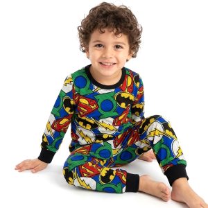 Superhero Boys Full Sleeves Pajama Set MCHAKKY - Multicolor