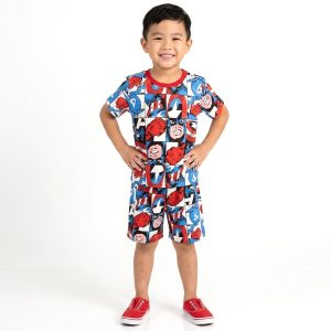 Capt. America Boys Shorts Set - Multicolor