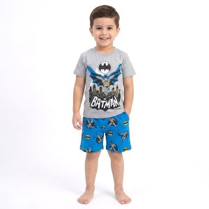 Batman Boys Shorts Set - Grey Blue