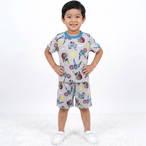 Hero Marvel Boys Shorts Set - Grey